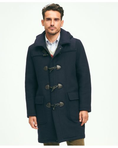 Brooks Brothers Wool Duffle Coat - Blue