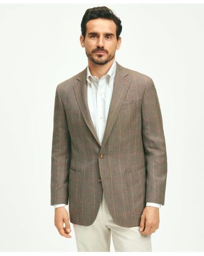Brooks Brothers Traditional Fit Wool Patch Pocket Sport Coat - Brown