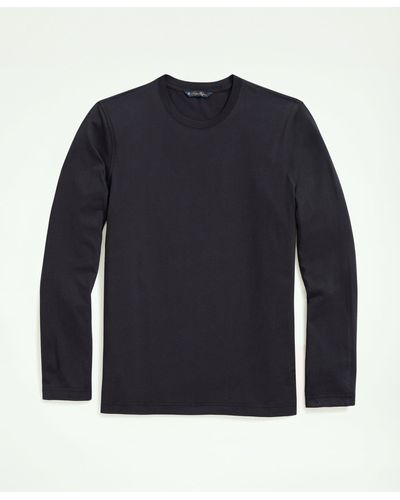 Brooks Brothers Supima Cotton Long-sleeve Logo T-shirt - Black