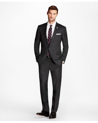 Brooks Brothers Classic Fit Gray Herringbone 1818 Suit