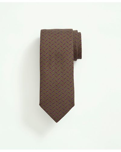 Brooks Brothers Silk Floral Tie - Natural