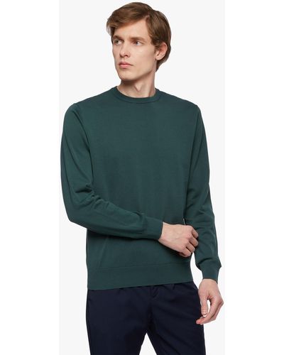 Brooks Brothers Green Cotton Sweater - Verde