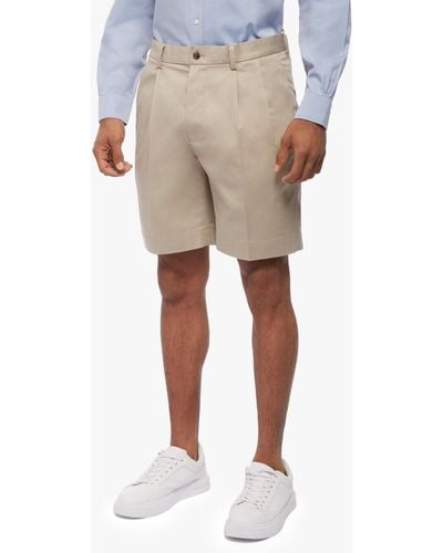 Brooks Brothers Shorts Stretch Con Pince Frontali - Neutro