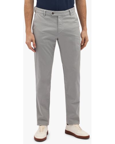 Brooks Brothers Chino Gris Clair En Coton Stretch