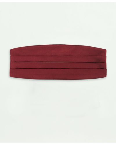 Brooks Brothers Four-pleat Cummerbund - Red