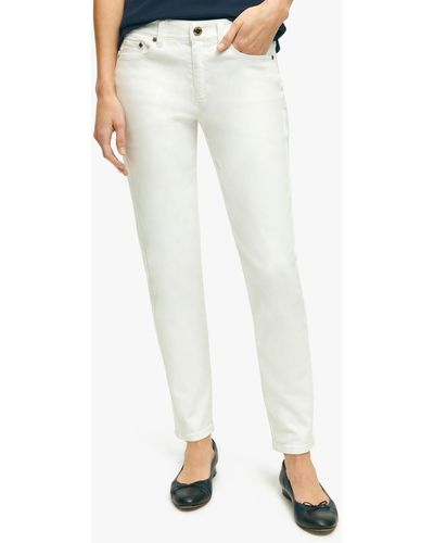Brooks Brothers Jeans Aus Baumwollstretch - Weiß