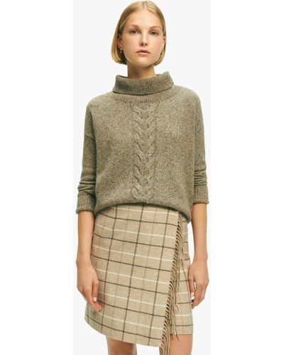 Brooks Brothers Light Brown Wool Sweater - Verde