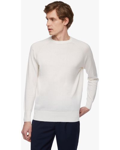 Brooks Brothers Sweatshirt Aus Baumwolle Und Kaschmir - Weiß