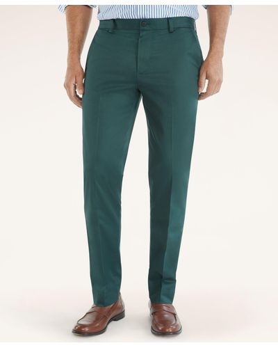 Brooks Brothers Milano Slim-fit Stretch Advantage Chino Pants - Green