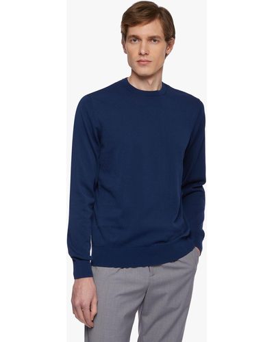 Brooks Brothers Pullover In Cotone - Blu