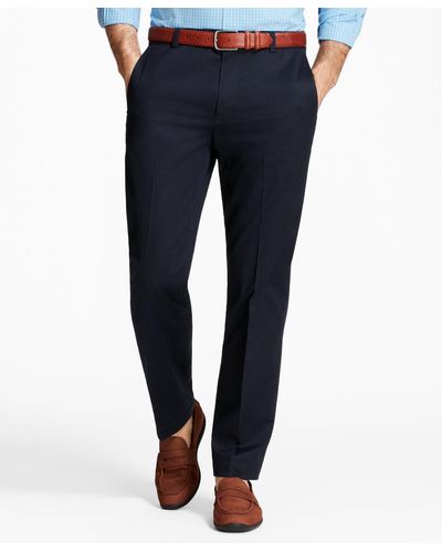 Brooks Brothers Milano Slim-fit Stretch Advantage Chino Pants - Blue