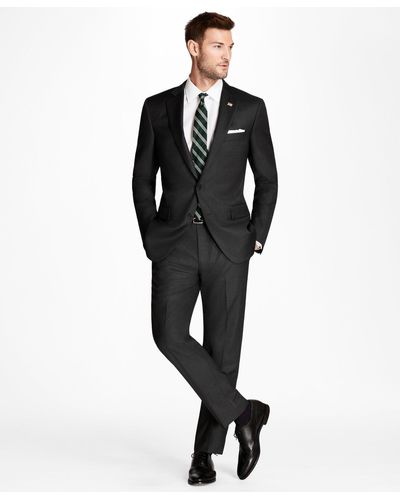 Brooks Brothers Classic Fit Tic 1818 Suit - Gray