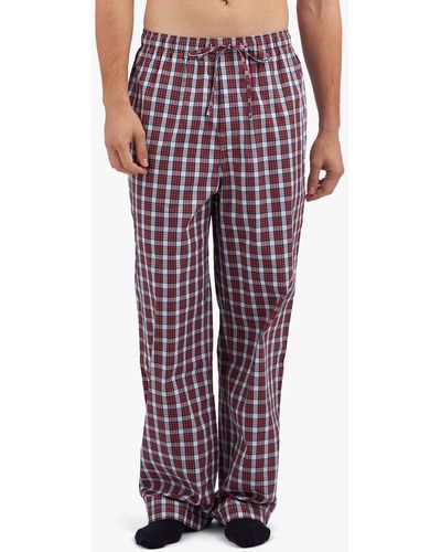 Brooks Brothers Pyjamahose Aus Baumwolle In Rot