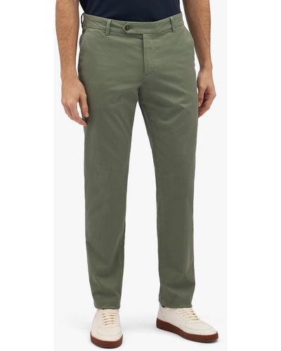 Brooks Brothers Pantalone Chino Militare In Cotone Elasticizzato - Verde