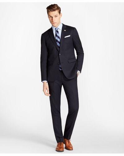 Brooks Brothers Slim Fit Stretch Wool Two-button 1818 Suit - Blue