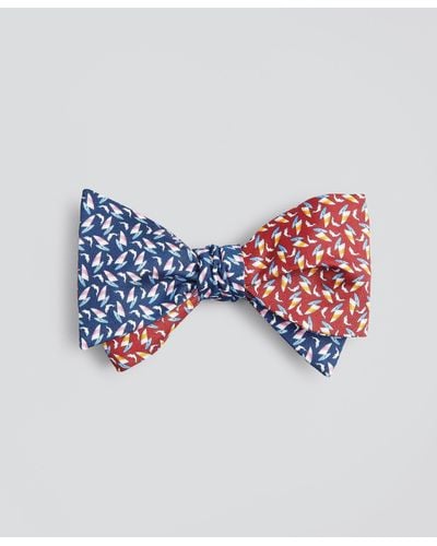 Brooks Brothers Sail With Dolphins Bow Tie - Blue