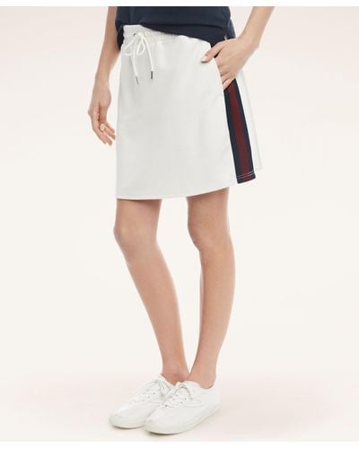 Brooks Brothers Knit Tennis Skirt - White