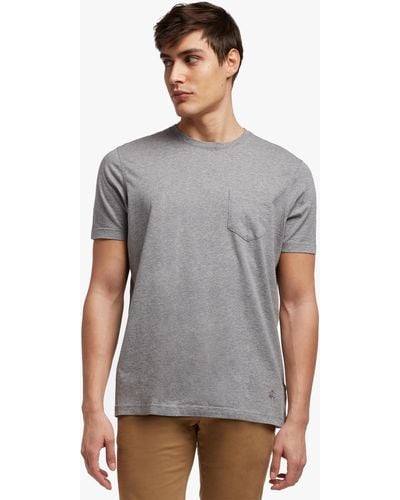 Brooks Brothers Supima-baumwolle T-shirt Rundhalsausschnitt - Grau