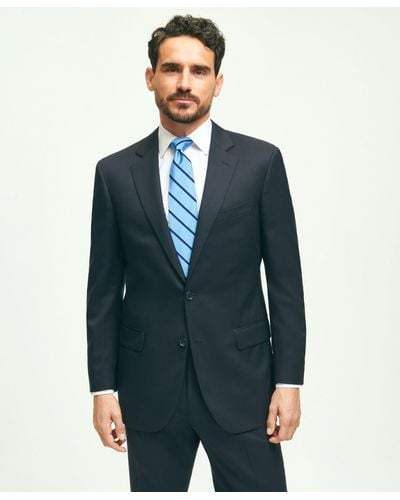 Brooks Brothers Traditional Fit Wool 1818 Suit - Blue