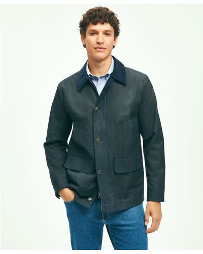 Brooks Brothers Cotton Waxed Chore Jacket - Green