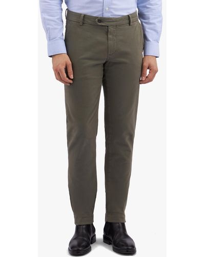 Brooks Brothers Military Stretch Cotton Chinos - Gris
