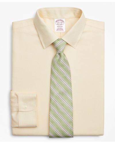 Brooks Brothers Madison Relaxed-fit Dress Shirt, Non-iron Dobby - Natural