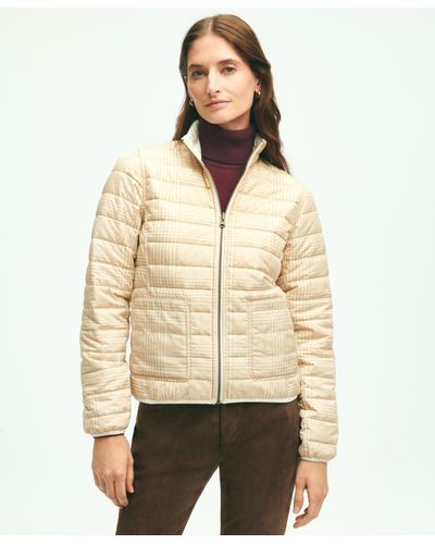 Brooks Brothers Reversible Puffer Jacket - Natural