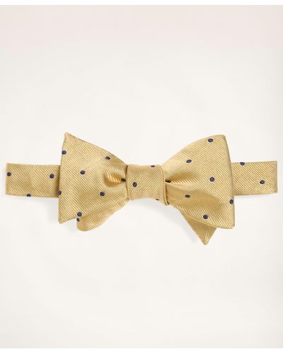 Brooks Brothers Dot Bow Tie - Natural