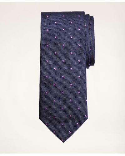 Brooks Brothers Dot Rep Tie - Purple