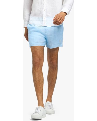 Brooks Brothers Türkisfarbene Leinen-shorts - Blau