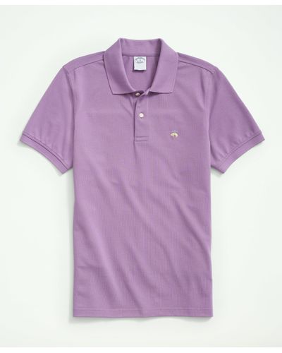 Brooks Brothers Golden Fleece Original Fit Stretch Supima Polo Shirt - Purple