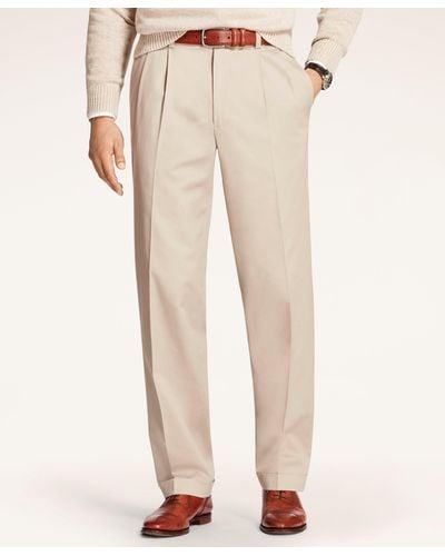 Brooks Brothers Elliot Fit Stretch Advantage Chino Pants - Natural