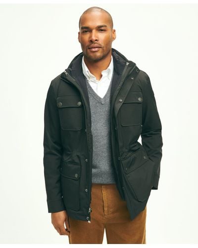 Brooks Brothers 3-in-1 Down Tech Coat - Green