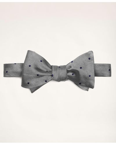 Brooks Brothers Dot Bow Tie - Gray