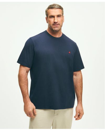 Brooks Brothers Big & Tall Supima Cotton T-shirt - Blue