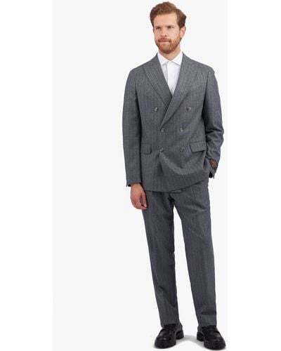 Brooks Brothers Light Grey Virgin Wool Suit - Gris
