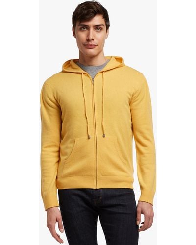Brooks Brothers Wool And Cashmere Hoodie - Amarillo