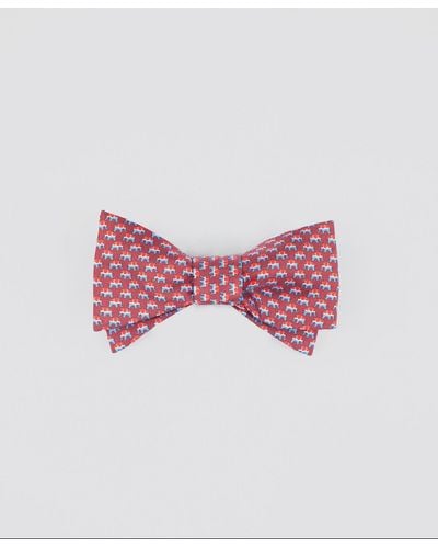 Brooks Brothers Elephant-patterned Bow Tie - Red