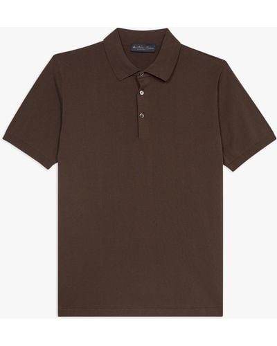 Brooks Brothers Brown Cotton Polo Shirt - Braun