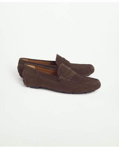 Brooks Brothers Bellport Driving Moc Shoes - Brown