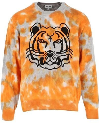 Kenzo orange hoodie sale