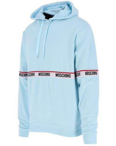 Moschino Pull-over Hoodie - Blue