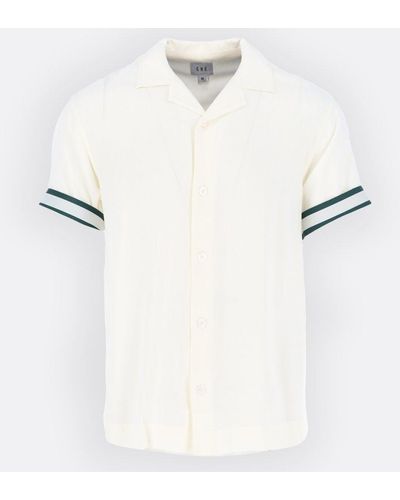 CHE Che Ivory & Green Valbonne Shirt - White