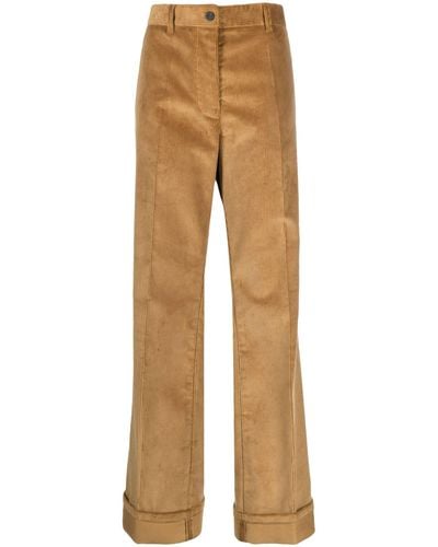 Miu Miu Velluto Coste Chino Trousers - Natural