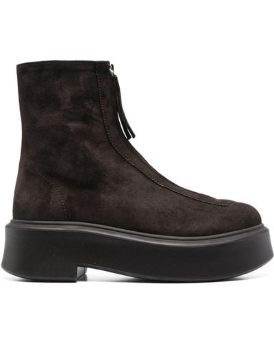 The Row Oversize-sole Ankle Boots - Black