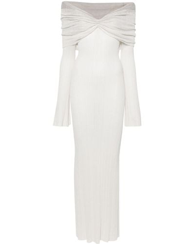 AYA MUSE Joysa Off-shoulder Gown - Women's - Nylon/linen/flax - White