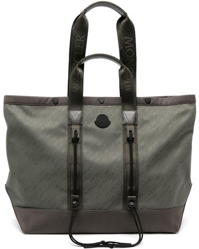 Moncler Tech Jacquard Tote Bag - Men's - Polyamide/polyester - Black