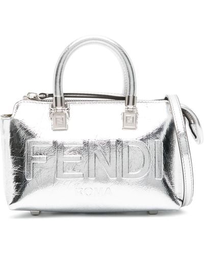 Fendi By The Way Leather Mini Bag - White