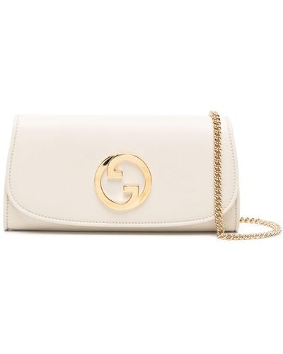 Gucci Blondie Continental Chain Wallet - Women's - Leather - Natural