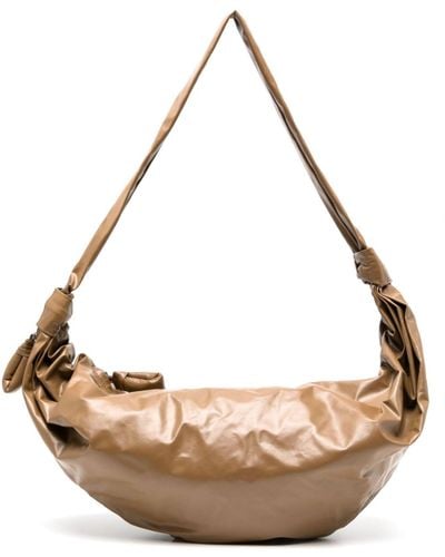 Lemaire Croissant Leather Shoulder Bag - Unisex - Calfskin - Pink